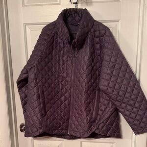 Athleta Quilted Puffer Jacket in Deep Purple